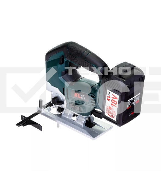 Лобзик электрический профессиональный бесщеточный KLPRO KLDT18B-80 (18В, Li-ion-2шт, 8.0А·ч, патрубок для пылесоса, полотна (дерево/металл, З/У-4А, кейс)