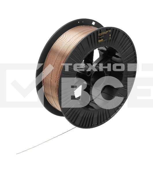 Омедненная проволока Denzel ER70S-6, диам. 1 мм, 15 кг, диам. катушки D300