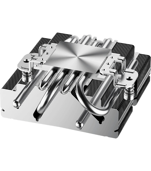Кулер для процессора PCCooler RC400-53 (125W, 4-pin PWM, 53.5мм, Al/Cu, 4x6мм, 1x92мм, 43CFM, 31.2dBA, 2700RPM, S: 1851/1700/1200/20XX/115X, AM5/AM4, silver, black)