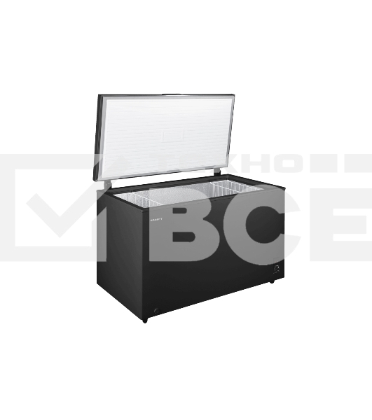 Морозильный ларь Kraft BD(W)-460BRX черный, 422л