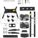 Стойка для телевизора с кронштейном ONKRON TS1552 40'-70', мобильная, черный, фото3