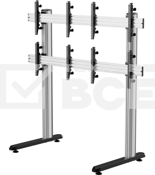 Стойка для телевизора Cactus CS-FS-TV4-PRO черный, 45-55' макс. 50 кг, напольный мобильный