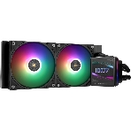 Водяное охлаждение для процессора Thermalright Grand Vision 240 (240mm, LED, Black, ARGB/Fans: 2x120mm, 80.45CFM, 29.4dBA, 2150RPM/Pump height 72.5mm, 6400RPM, Rad thickness 27mm/S: 1700, 1200, 1851, 115X, 2011, 2066, AM5, AM4), фото 1