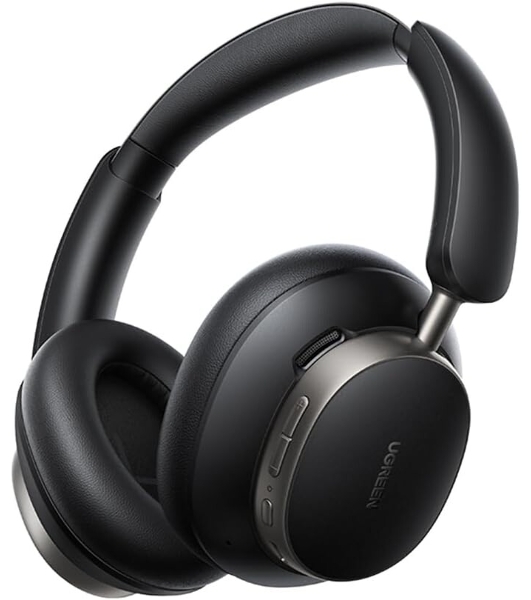 Беспроводные/проводные наушники Ugreen HP206 черный, полноразмерные, Bluetooth + проводной, активное шумоподавление