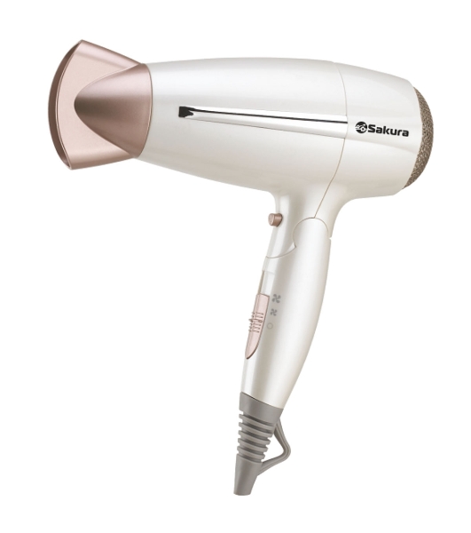 Фен Sakura SA-4042W белый, 2000-2200 Вт, компактный