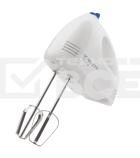 Миксер ручной Scarlett SC-HM40S03 200Вт белый/синий