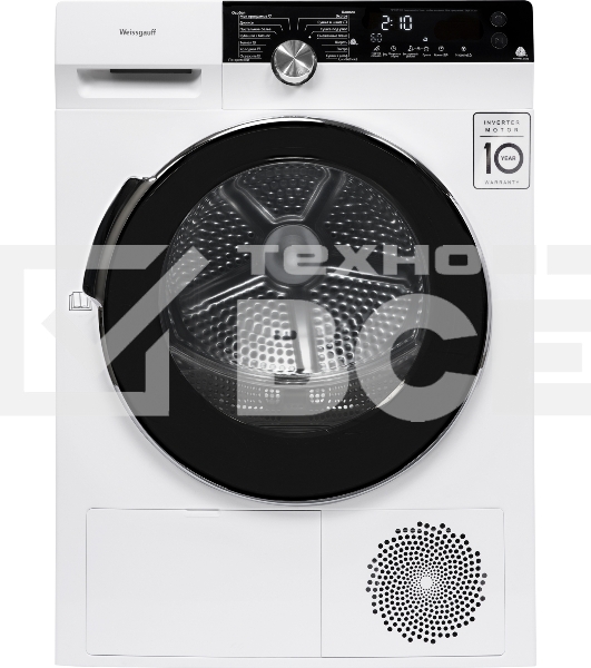 Сушильная машина Weissgauff WD 599 DC Inverter Heat Pump кл.энер.:A+++ макс.загр.:8кг белый