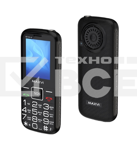 Мобильный телефон Maxvi B21ds up черный