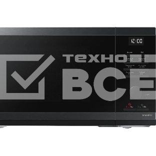 Микроволновая печь Samsung MS23DG4504AGBW черная сталь, 23 л, 800 Вт, переключатели - кнопки/поворотный механизм