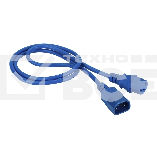 Шнур питания Lanmaster LAN-PP13/14-10-BL C13-С14 проводник.:3x0.75мм2 10м 220В 10А синий