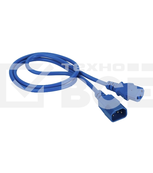 Шнур питания Lanmaster LAN-PP13/14-10-BL C13-С14 проводник.:3x0.75мм2 10м 220В 10А синий