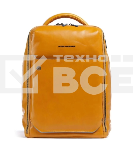 Рюкзак мужской Piquadro Blue Square CA6591B2/G, кожа, шафрановый
