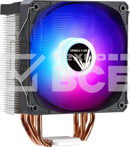 Кулер Aerocool / Formula Ice Burg Plus ARPW 4P ARGB черный 120мм алюминий+медь 34db 4-pin 200W 158мм