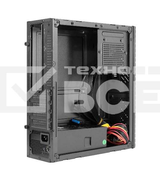 Компьютерный корпус Desktop ExeGate MI-302U-350 (mATX/mini-ITX, TPS350 8см, 1хUSB+1хUSB 3.0, HD аудио, черный)