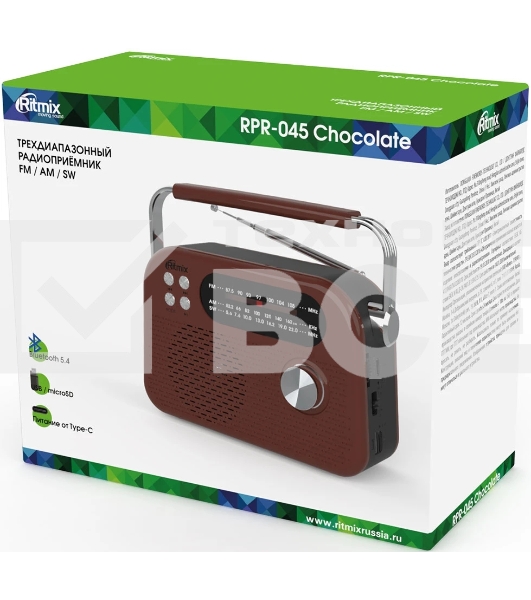 Радиоприемник Ritmix RPR-045 CHOCOLATE