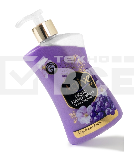 Жидкое мыло жемчужное Active 450 мл. С дозатором. Виноград и цветок (511801638)