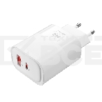 Сетевое зарядное устройство MORE CHOICE NC81i СЗУ 1USB+1Type-C 3.0A PD 20W+ QC3.0, белый, фото4