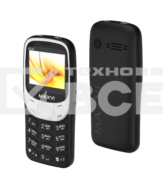 Мобильный телефон Maxvi K200 черный
