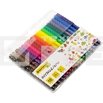 Фломастеры Silwerhof Eco 7.2мм 125мм, круглый корпус, вентилируемый колпачок, 18 цветов, пакет с европодвесом, фото2