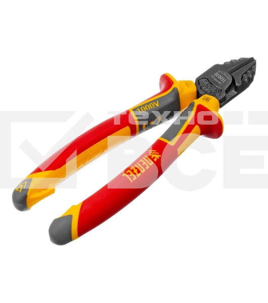 Бокорезы Denzel диэлектрические рукоятки, до 1000 В, трехкомпонентные рукоятки, 180 мм