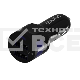 Автомобильное зарядное устройство Maxvi CCM-212 Plus M черный 2.1A