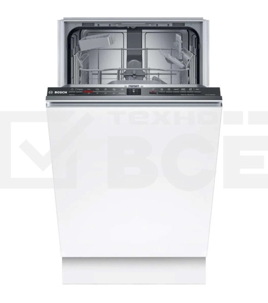 Встраиваемая посудомоечная машина Bosch SPV2IKX01Q 45см.,Home Connect, Класс A-А-A;5 прогр.:Экономичная, Интенсивная 70°, Quick L, Быстрое мытье 45°C, персональная программа. Удаленный запуск через приложение на смартфоне, IntensiveZone, 1/2 Загрузка, Hyg