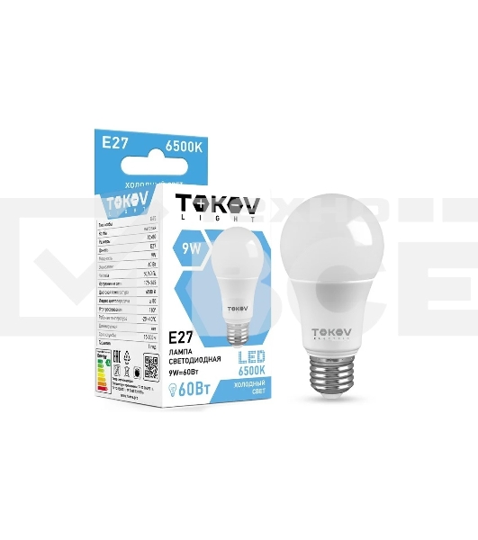 Лампа светодиодная TOKOV ELECTRIC 9 Вт G45 6500К Е27 176-264В