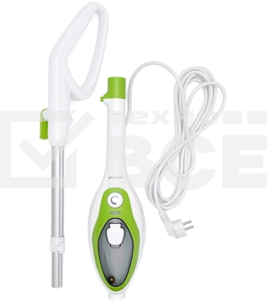 Швабра паровая Kitfort KT-1004-2 1500Вт зеленый/белый