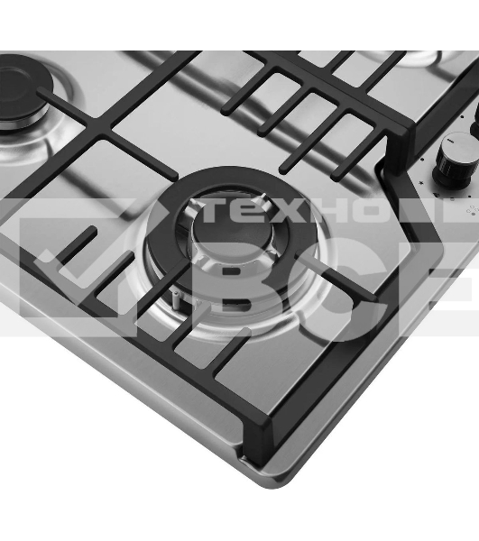 Газовая варочная панель Maunfeld EGHS.64.73CS/G, 4 конфорки, нержавеющая сталь, серебристый