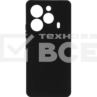Чехол (клип-кейс) BoraSCO для Tecno Pova 6/6 Pro Silicone Case черный (73173)