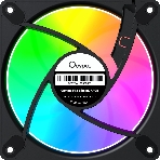 Вентилятор для корпуса Ocypus Gamma F12 Elite BK ARGb REVERSE BLADE, 120x120x25mm, 4-PIN PWM, 600-1800 RPM, 26 DBA MAX, HYDRO BEARING, фото9