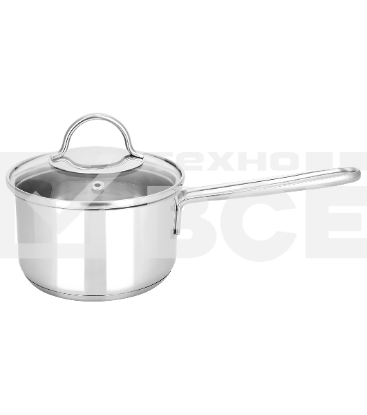 Ковш APPETITE SH05253 pretty 1,5 лиз нерж. стали. Объем 1,5л, размеры: 16х7,5 см, стекл. крышка, прутковая ручка,подар.коробка