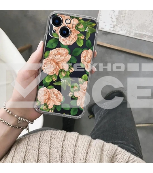 Чехол (клип-кейс) GRESSO Air для Apple iPhone 13 прозрачный/рисунок gr17aaae9098