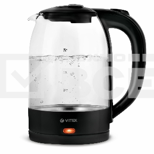Чайник электрический Vitek VT-7092 1.7л. 2200Вт прозрачный корпус: стекло