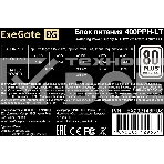 Блок питания ExeGate 400PPH-LT-OEM, 400W, 80 PLUS, (ATX, APFC, SC, КПД 82% (80 PLUS), 12cm fan, 24pin, (4+4)pin, PCI-E, 3xSATA, 3xIDE, black, кабель 220V 1,8м с защитой от выдергивания, RTL), фото3