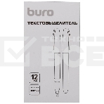 Текстовыделитель Buro Base скошенный пиш. наконечник 1-4мм желтый коробка, фото3