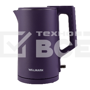 Чайник электрический Willmark WEK-1828PS фиолетовый, 1.8 л, 2000 Вт