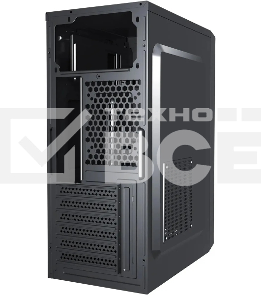 Компьютерный корпус Digma DCC-MD302 черный без БП ATX 1x80мм 3x120мм 2xUSB 2.0 2xUSB 3.0 audio