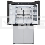 Холодильник LG GR-A24FQAKM серый трехкамерный 382/145л морозилка снизу, No Frost, Side by Side, фото3