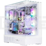 Компьютерный корпус ZALMAN P40 Prism Plus, ATX, белый, WINDOW, 3xCombo (3.5'' or 2.5