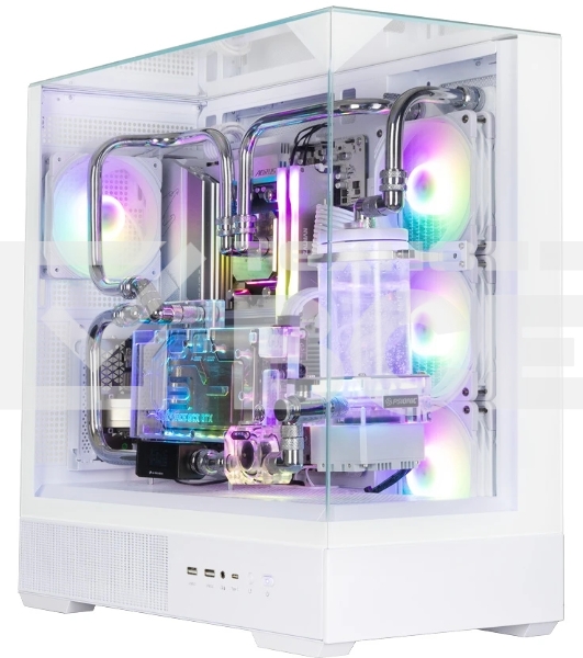 Компьютерный корпус ZALMAN P40 Prism Plus, ATX, белый, WINDOW, 3xCombo (3.5'' or 2.5