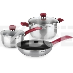 Набор посуды Rondell Strike RDS-1664 (ST) стальной, фото 1