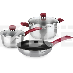 Набор посуды Rondell Strike RDS-1664 (ST) стальной