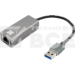 Кабель-адаптер 5bites UA3-45-13BK USB3.0, RJ45 1G, AL, серый, фото 1