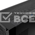 Компьютерный корпус без блока питания Case HSPD M541, Mesh Mid Tower, черный, TG, 0.7 SPCC, no fans, ATX, mATX, mITX, 170/405/210мм, 2x2.5