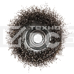 Щетка для УШМ Denzel 75 мм, М14, чашка, витая нержавеющая проволока 0,3 мм, фото4