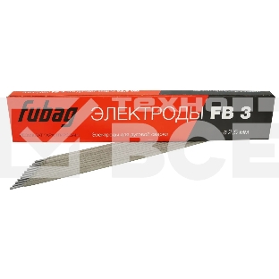 Электрод сварочный с рутиловым покрытием FB 3 D2.5 мм (пачка 0.9 кг) FUBAG, шт 