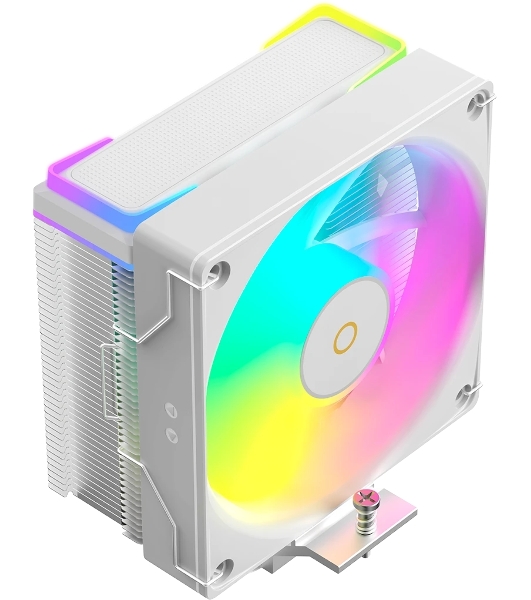 Кулер для процессора Ocypus Delta A40 SE WH ARGB, 120мм ARGB FAN, Top ARGB Panel, 4 HEAT PIPES, 4-PIN PWM, 800-1800 RPM, 31DBA, HYDRO BEARING, LGA115X/1200/1700/18XX, AM4/AM5