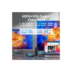 Док-станция Vention TPJH0-EU, USB Type-C, HDMI/VGA/USB/RJ45/SD/3.5мм/PD/DC, USB Type-C, фото8