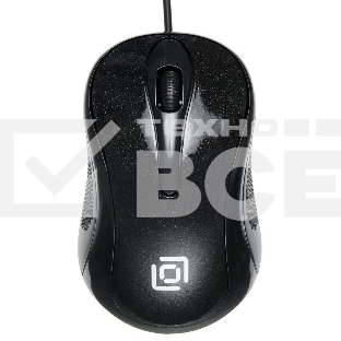 Мышь проводная Oklick 385M черный, 1000 dpi, USB, кнопки - 3